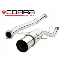 SB02y Cobra Sport Subaru Impreza WRX / STI (2006-07) Cat Back System - 2.5" Bore - Round Silencer (Resonated), Cobra Sport, SB02y